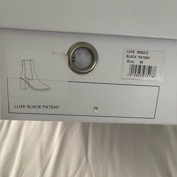 Jo mercer luxe black patent ankle boots size 39 - Picture 13 of 13